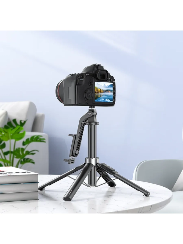 Селфи K21, беспроводной трипод с пультом, черный