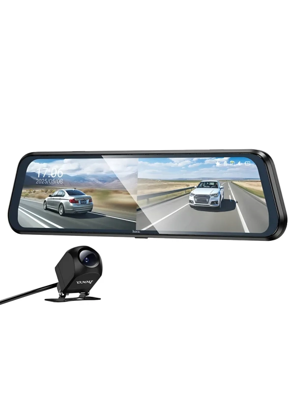 Автомобильный видеорегистратор "HOCO DV16", HD IPS дисплей, 2 камеры