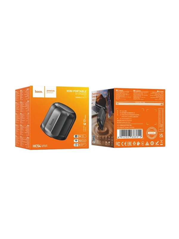 Портативная Bluetooth колонка HOCO HC54 Bright 5W беспроводная черная