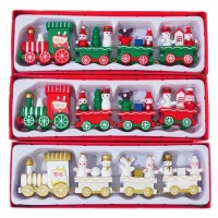 Новогодний паровозик 3 вагонч.20*5см Новогодний паровозик 3 вагонч.20*5см