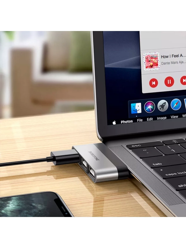 Адаптер DH1 Type-C на USB 3,0, 2 USB 2.0 Адаптер DH1 Type-C на USB 3,0, 2 USB 2.0