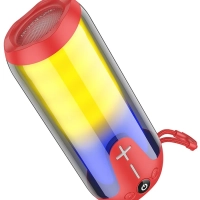 Портативная колонка BOROFONE BR33 (Bluetooth/USB/TF/AUX/светящаяся/5Вт) красная