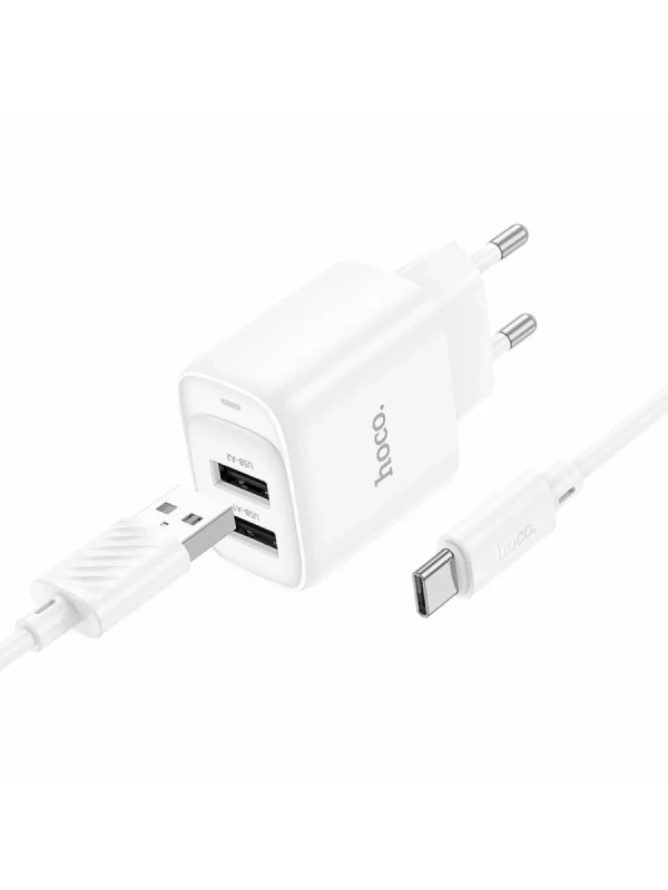 Зарядное устройство для iPhone и android+кабель USB-A-TYPE-C Зарядное устройство для iPhone и android+кабель USB-A-TYPE-C
