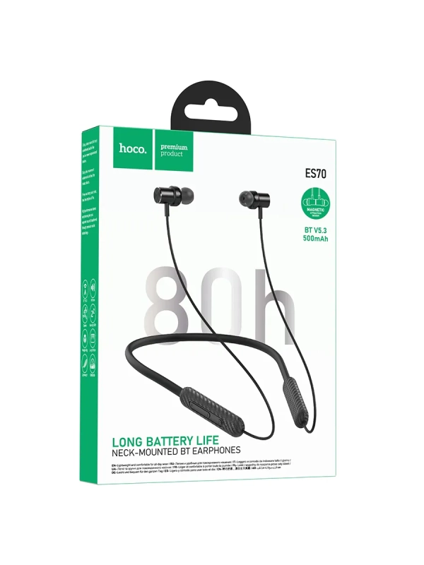 Наушники беспроводные для спорта с микрофоном Hoco ES70 Наушники беспроводные для спорта с микрофоном Hoco ES70