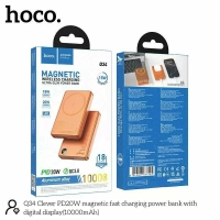 Внешний аккумулятор Hoco Q34 МagSafe Cosmic Orange 10000mAh Type-C