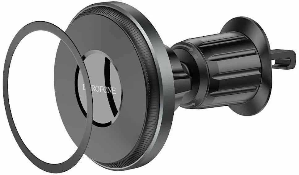 Автомобильный держатель с беспроводной зарядкой BOROFONE BH202, в девлектор, 15W