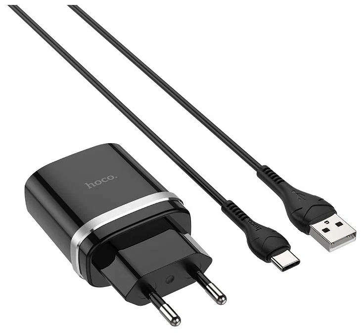 Сетевое зарядное устройство c USB HOCO C12Q Type-c, QC3.0
