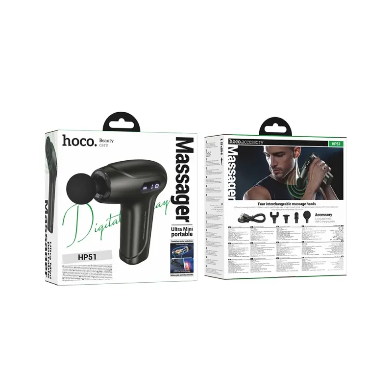 Массажер перкуссионный электрический вибромассажер HP51