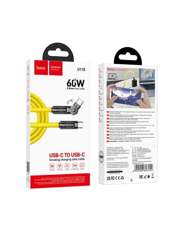 Кабель Type-C to Type-C 60W Кабель Type-C to Type-C 60W