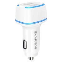 Автомобильное З/У USB Borofone BZ14 (2USB/12W)