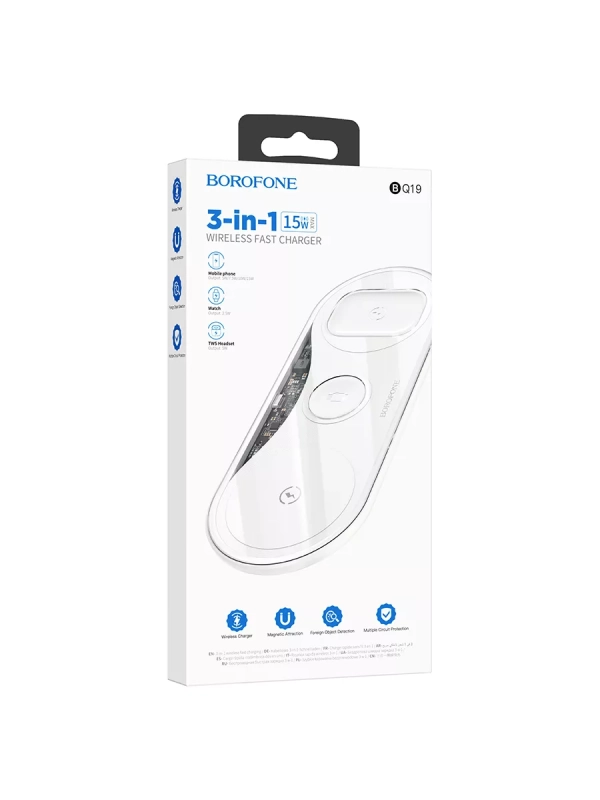 Зарядное устройство 3-в-1 для iPhone, Airpods, Watch Зарядное устройство 3-в-1 для iPhone, Airpods, Watch