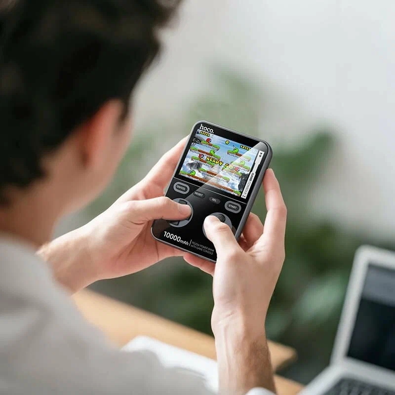 Внешний аккумулятор повербанк 10000 mah для телефона с игровой консолью