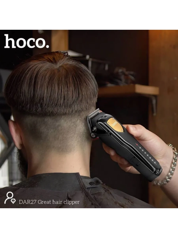 Машинка для стрижки волос мужская с насадками беспроводная