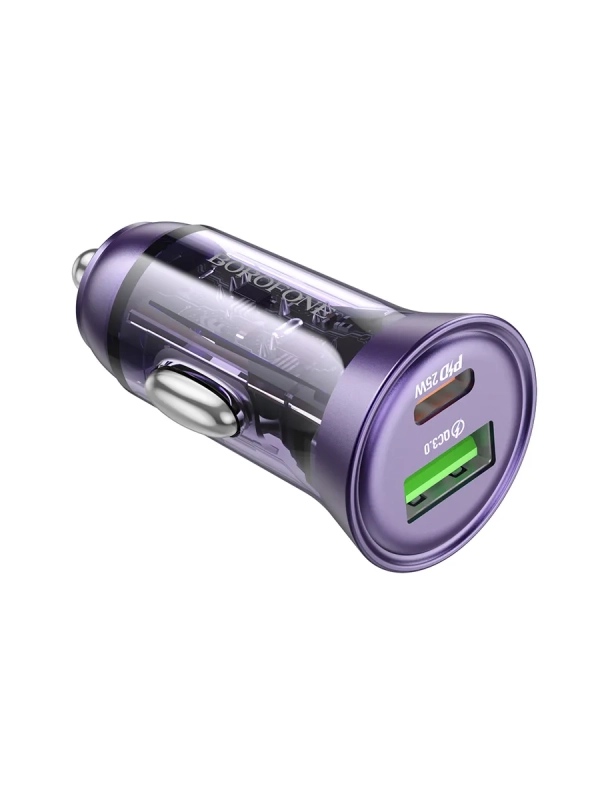 Borofone BZ26A 1USB/1C 3A фиолетовый
