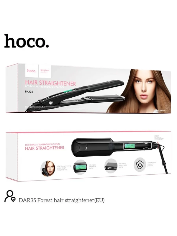 Выпрямитель волос керамический Hoco DAR35 черный