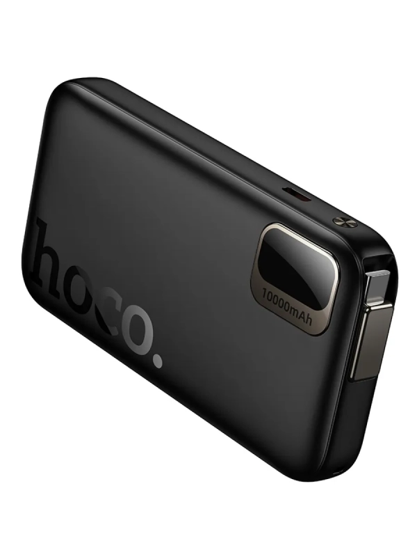 Универсальный Доп. Аккумулятор 10000mAh, Q51, HOCO, выход 1 PD (20W), кабель-рулетка Type-C