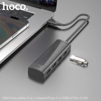 Переходник-разветвитель хаб HB41 с Type-C на USB2.0
