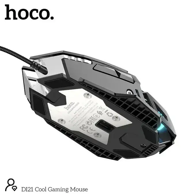 Мышь Hoco DI21 Cool Gaming Mouse USB 1.7 м чёрный Мышь Hoco DI21 Cool Gaming Mouse USB 1.7 м чёрный