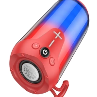 Портативная колонка BOROFONE BR33 (Bluetooth/USB/TF/AUX/светящаяся/5Вт) красная