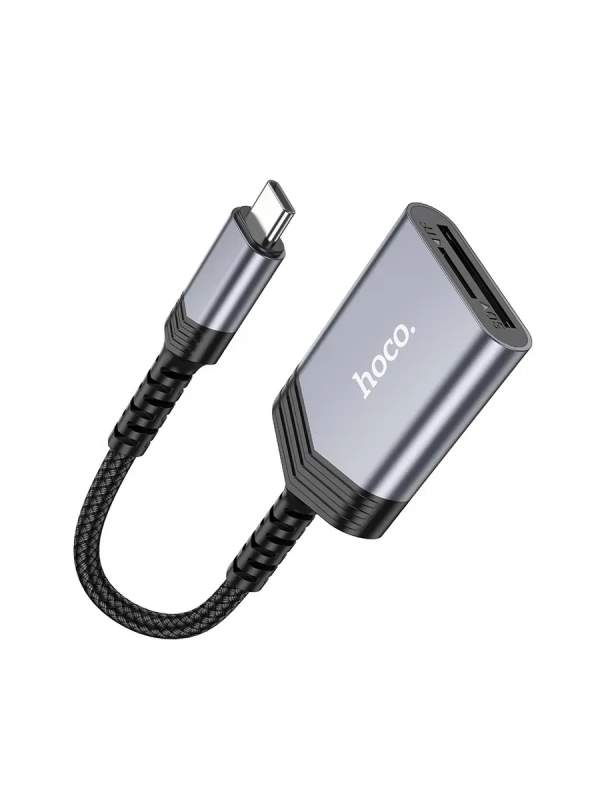 Переходник OTG HOCO UA25 USB-C , для SD и Micro SD Переходник OTG HOCO UA25 USB-C , для SD и Micro SD