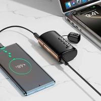Внешний аккумулятор Hoco Q50 10000 mAh (20W, PD, Type-C, кабель Type-C-Lightning, LED)