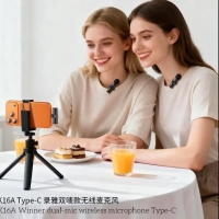 BOROFONE Микрофон петличный, черный