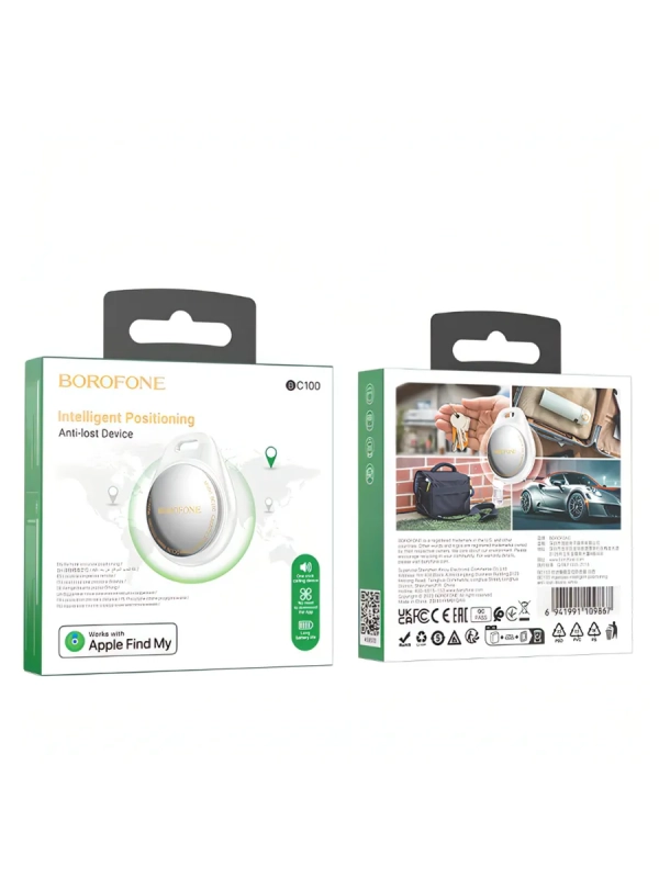 GPS-Трекер BOROFONE BC100 для iPhone, белый