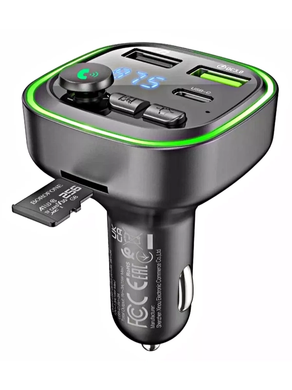 Автомобильный FM-трансмиттер BOROFONE BC48 Автомобильный FM-трансмиттер BOROFONE BC48