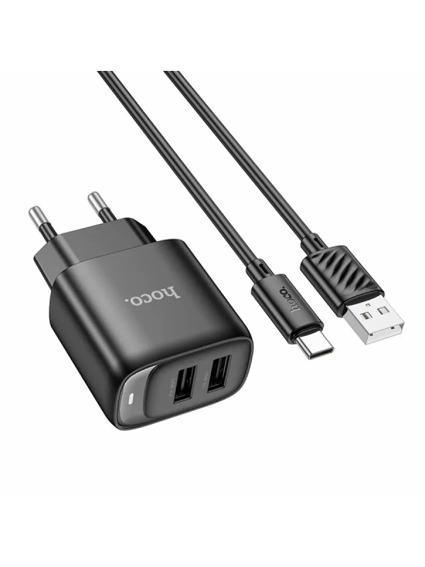 Зарядное устройство для iPhone и android+кабель USB-A-TYPE-C Зарядное устройство для iPhone и android+кабель USB-A-TYPE-C