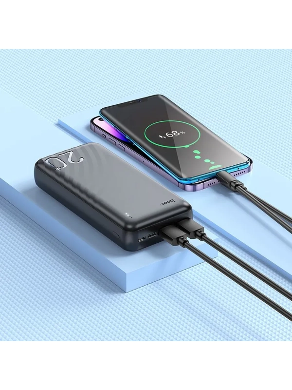 Внешний аккумулятор повербанк J123A Element 20000mAh черный Внешний аккумулятор повербанк J123A Element 20000mAh черный