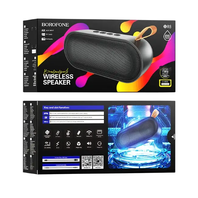Акустика портативная (колонка) Borofone BR8 (Bluetooth) черный Акустика портативная (колонка) Borofone BR8 (Bluetooth) черный