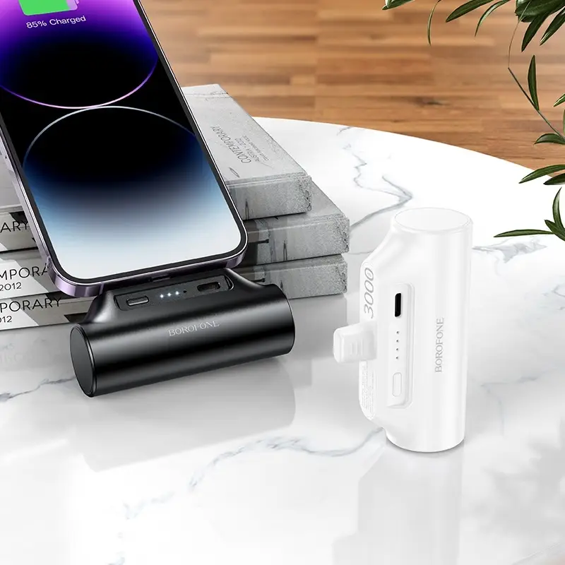 Внешний аккумулятор Borofone BJ73 3000mAh (Lightning/iPhone, 2000 mA), чёрный Внешний аккумулятор Borofone BJ73 3000mAh (Lightning/iPhone, 2000 mA), чёрный