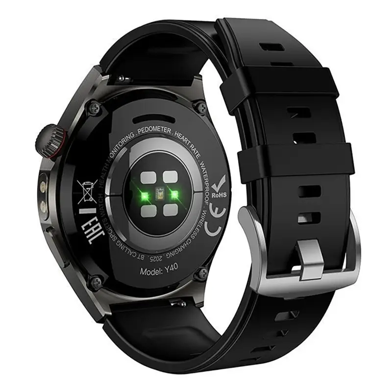 Умные часы HOCO Y40 (1.53"/315mAh/IP68/функция звонка/Уведомления/Bluetooth) черные