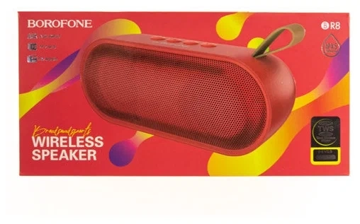 Акустика портативная (колонка) Borofone BR8 (Bluetooth) красная Акустика портативная (колонка) Borofone BR8 (Bluetooth) красная