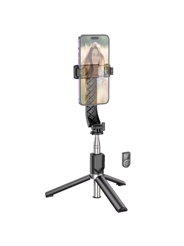 Монопод с пультом HOCO K20 беспроводной, черный Монопод с пультом HOCO K20 беспроводной, черный