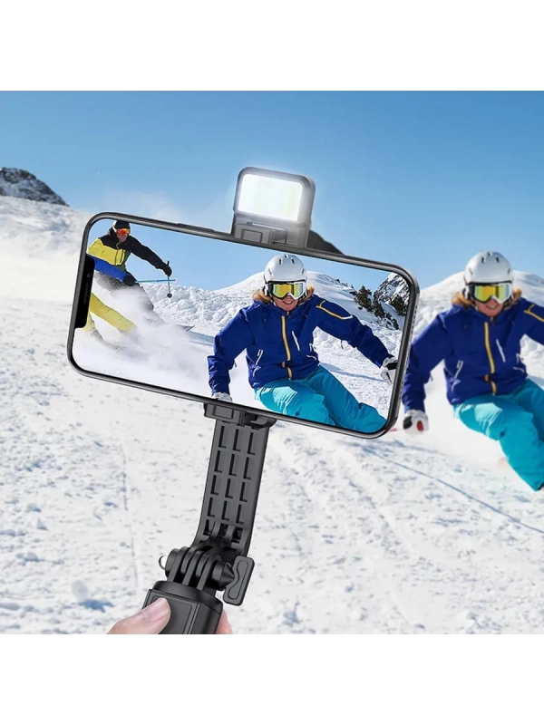 Монопод-тренога для селфи Hoco K15, с подсветкой, беспроводная Монопод-тренога для селфи Hoco K15, с подсветкой, беспроводная