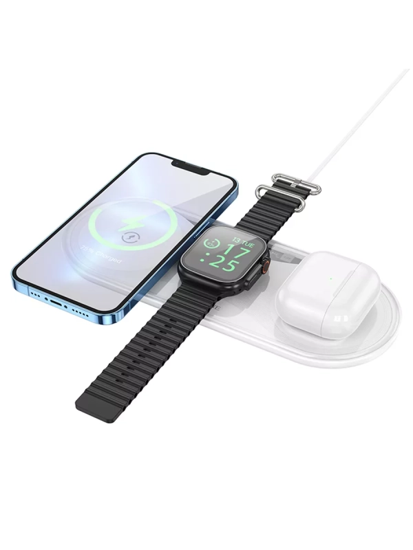 Зарядное устройство 3-в-1 для iPhone, Airpods, Watch Зарядное устройство 3-в-1 для iPhone, Airpods, Watch