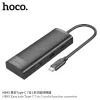 Адаптер-разветвитель, Хаб НОСО НВ43 7 в 1 USB-C с USB2.0 + USB3.0 + TYPE-C + HDMI / Поддержка SD/TF / Многопорт Переходник HUB USB type-c для ПК, ноутбука, Macbook