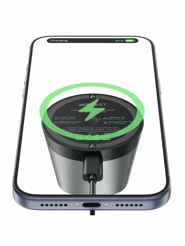 Портативная беспроводная колонка-подставка ACEFAST K8 Go (BT 6.0, 15W)