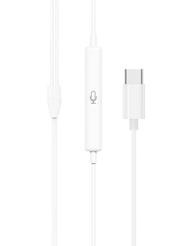 Наушники M101 Type-C HOCO белые Наушники M101 Type-C HOCO белые