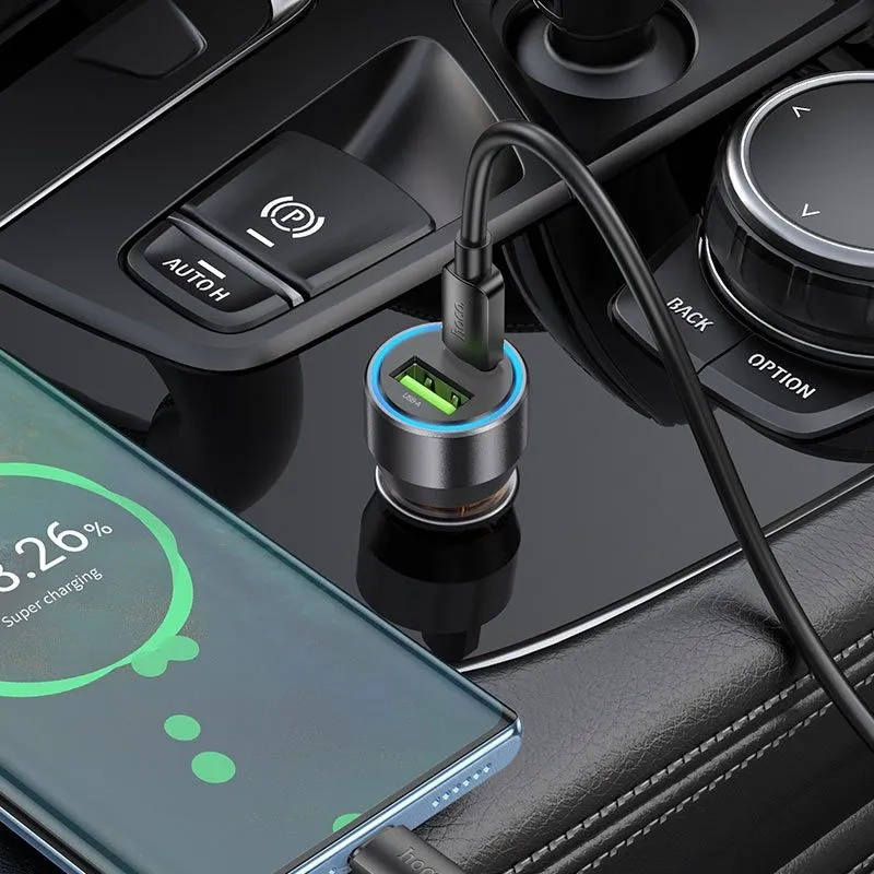 Автомобильное зарядное устройство Hoco NZ12A PD43W черный Автомобильное зарядное устройство Hoco NZ12A PD43W черный