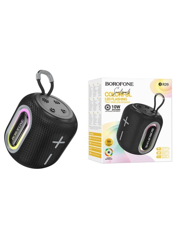 Портативная колонка BOROFONE BR39 (Bluetooth/USB/TF/AUX/3 ч/1200 mAh/10Вт) черная