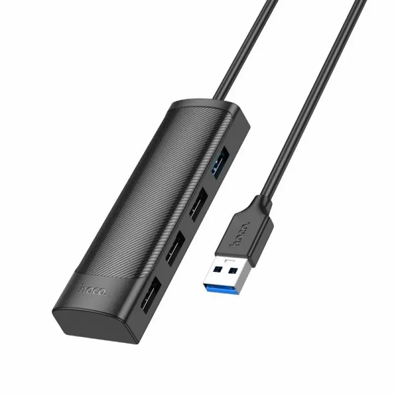 Переходник Hoco HB41 USB концентратор 4 в 1 (USB to USB 2.0 х 4), 0.2М
