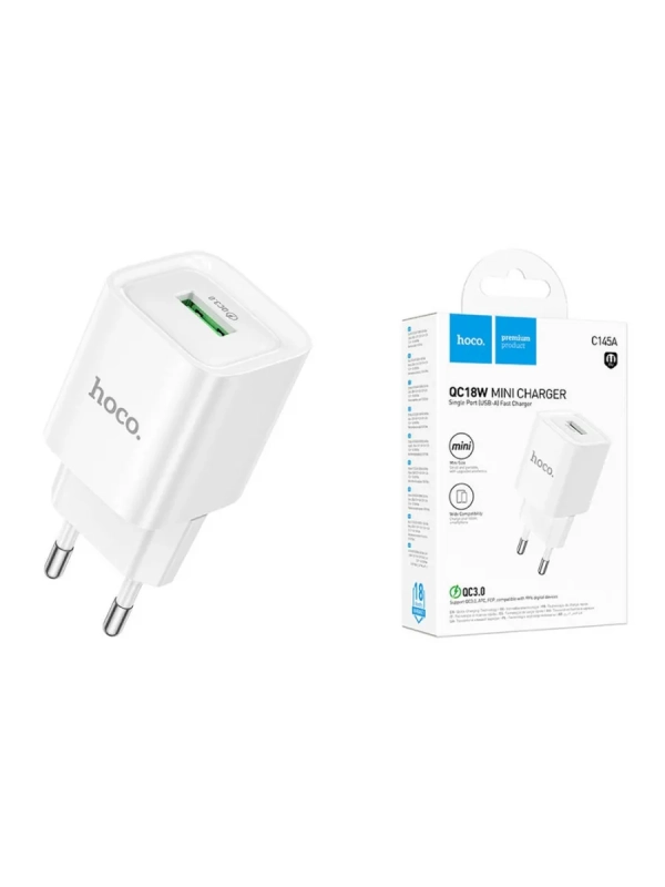 Зарядное устройство HOCO C145A 3000mA QC3.0 Быстрая зарядка Зарядное устройство HOCO C145A 3000mA QC3.0 Быстрая зарядка