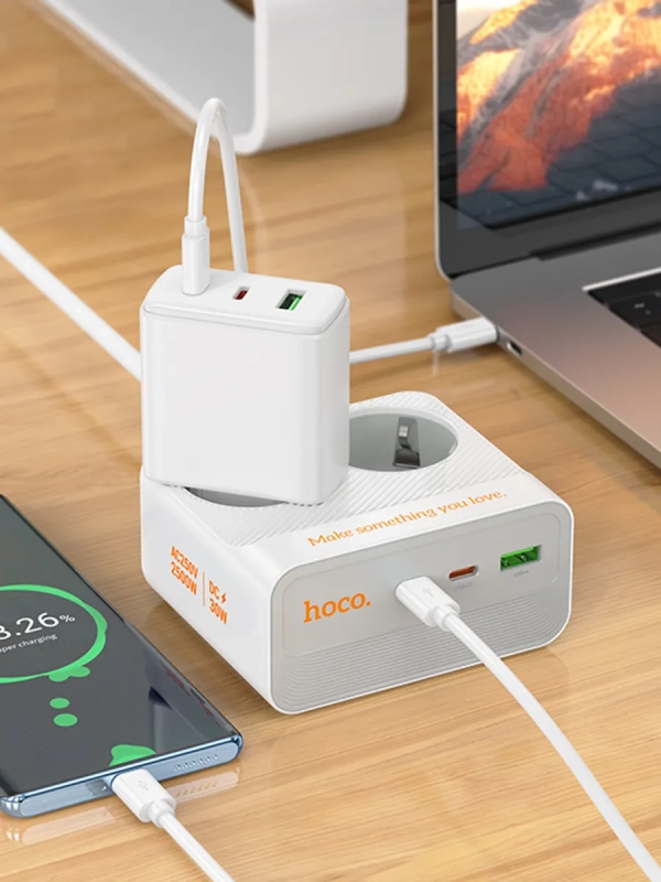 Мульти-функциональный сетевой фильтр с USB,зарядка 30W Мульти-функциональный сетевой фильтр с USB,зарядка 30W