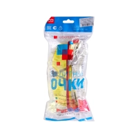 Очки контраст открытые желтые Русоко Авиатор 112212К