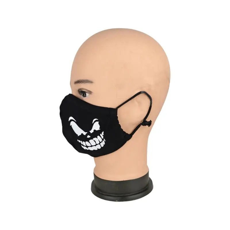 Маска многоразовая двухслойная лого зубы (ткань,100% х/б) Маска многоразовая двухслойная лого зубы (ткань,100% х/б)