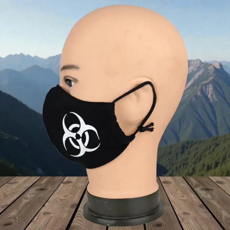 Маска многоразовая двухслойная лого диски (ткань,100% х/б) Маска многоразовая двухслойная лого диски (ткань,100% х/б)