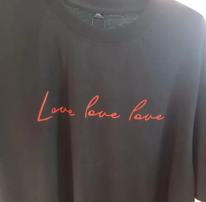 Трафарет для термопереноса на ткань и аксессуары love 26х4 см