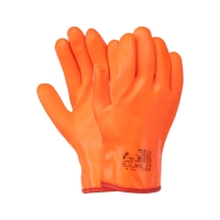 Перчатки ПВХ утеплённые бензомаслостойкие TM 2Hands Аляска, манжет - жесткая крага 3027 Перчатки ПВХ утеплённые бензомаслостойкие TM 2Hands Аляска, манжет - жесткая крага 3027